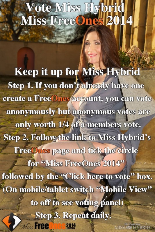 keep it up for Miss Hybrid Miss Freeones 2014